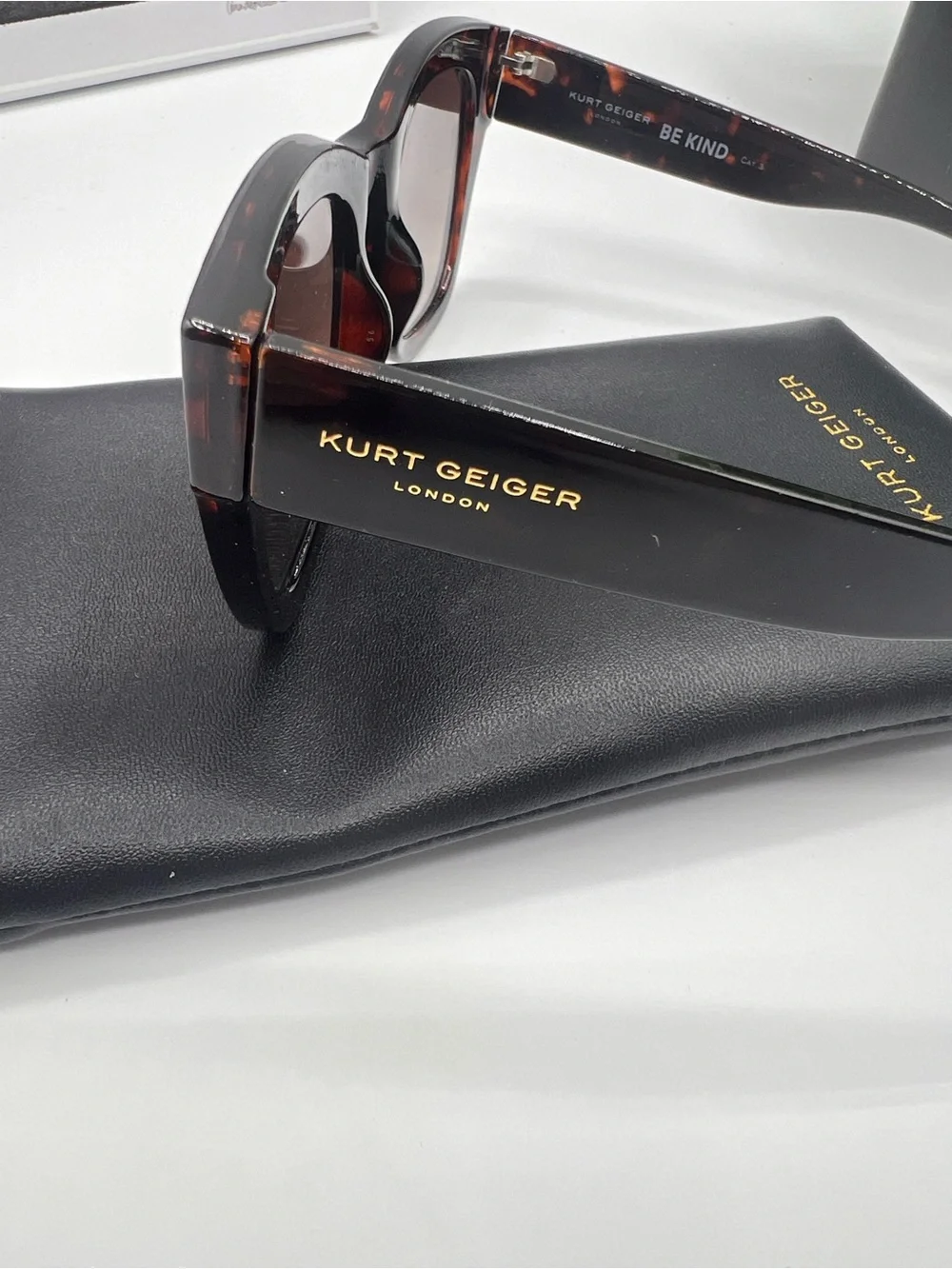 Kurt Geiger Tortoiseshell Cat-Eye Sunglasses NWOT
